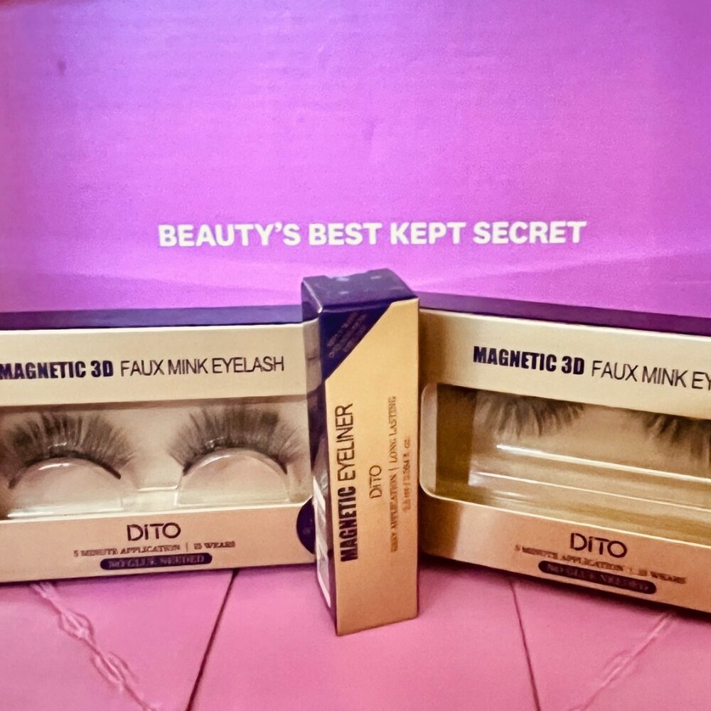 Dito Cosmetics Magnetic Lash Bundle with Cosmetic Bag